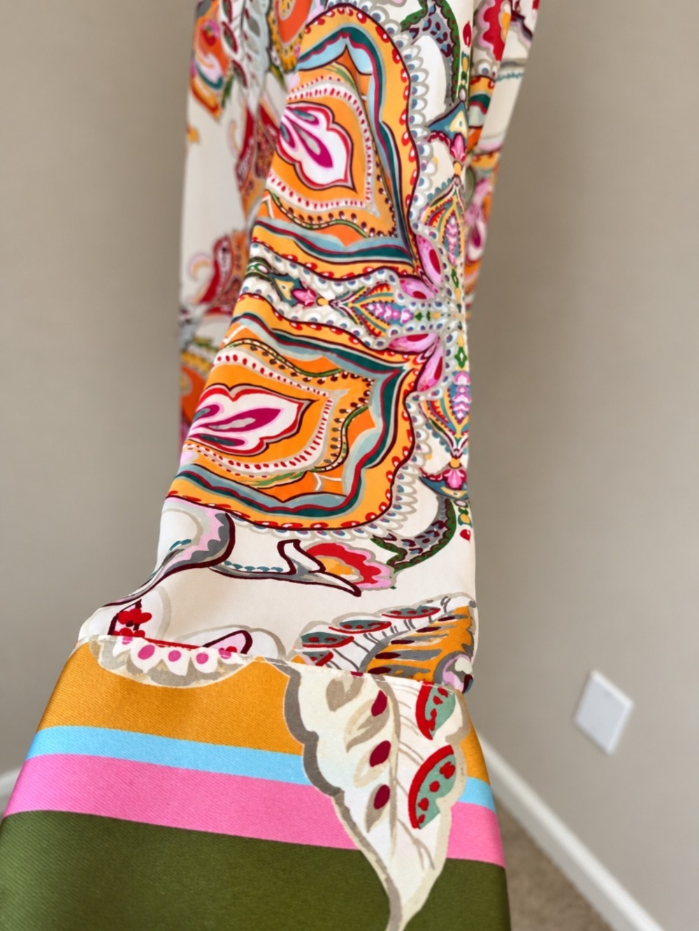Antonio Melani Pink Scarf Blouse & Clio Scarf Wrap Maxi Skirt Set Medium/8 - Picture 7 of 15